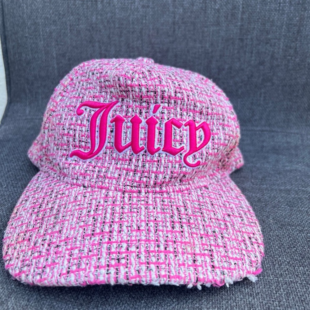 Juicy Couture Pink Tweed Cap